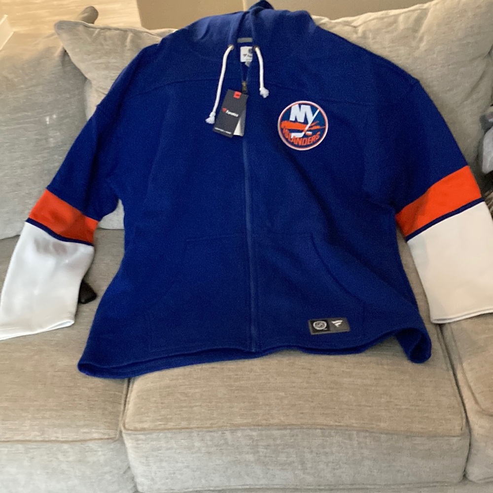 New York Islanders hooded full zipper sweatshirt